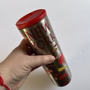 Starbucks Been There Series New York Stainless Steel 16 oz Slim Tumbler Mug Cup